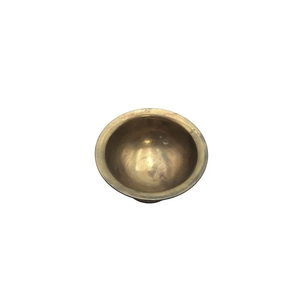 Vintage Brass Pedestal Bowl Decorative Dish Antique Gold Finish‎